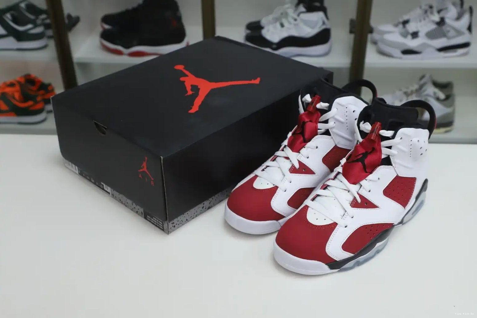 JORDAN 2021 Kimikick AIR 'CARMINE' RETRO OG 6 0725